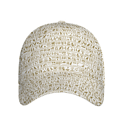 Egypt Hieroglyphs Pattern Print Baseball Cap