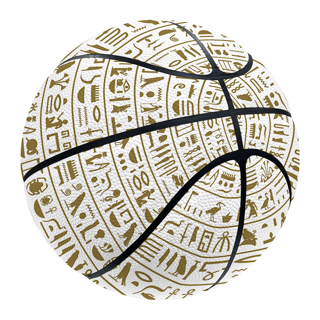 Egypt Hieroglyphs Pattern Print Basketball