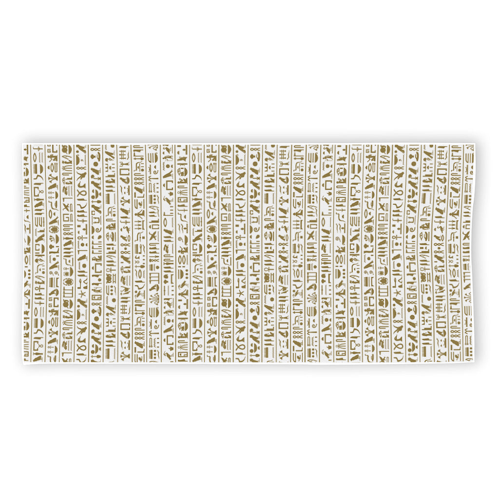 Egypt Hieroglyphs Pattern Print Beach Towel