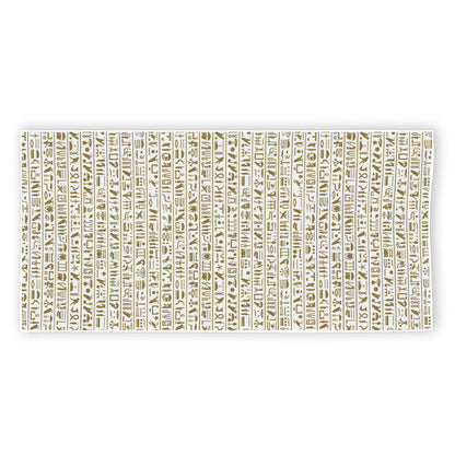 Egypt Hieroglyphs Pattern Print Beach Towel
