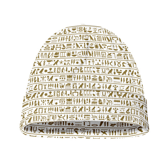 Egypt Hieroglyphs Pattern Print Beanie