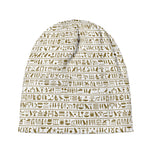 Egypt Hieroglyphs Pattern Print Beanie