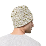 Egypt Hieroglyphs Pattern Print Beanie