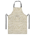 Egypt Hieroglyphs Pattern Print Bib Apron With Pocket