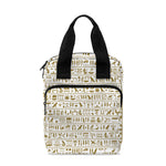 Egypt Hieroglyphs Pattern Print Bible Tote Bag