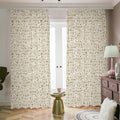 Egypt Hieroglyphs Pattern Print Dimout Pencil Pleat Curtains