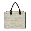 Egypt Hieroglyphs Pattern Print Canvas Tote Bag