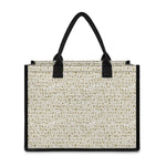 Egypt Hieroglyphs Pattern Print Canvas Tote Bag