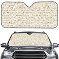 Egypt Hieroglyphs Pattern Print Car Windshield Sun Shade