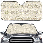 Egypt Hieroglyphs Pattern Print Car Windshield Sun Shade