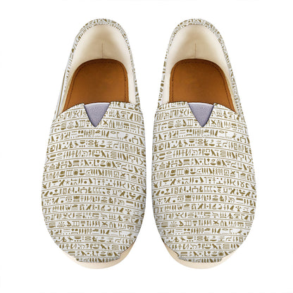 Egypt Hieroglyphs Pattern Print Casual Shoes