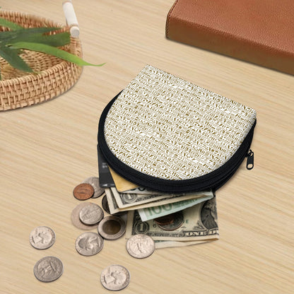 Egypt Hieroglyphs Pattern Print Coin Purse
