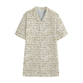 Egypt Hieroglyphs Pattern Print Cotton Hawaiian Shirt