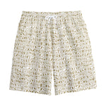 Egypt Hieroglyphs Pattern Print Cotton Shorts