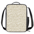 Egypt Hieroglyphs Pattern Print Crossbody Lunch Bag