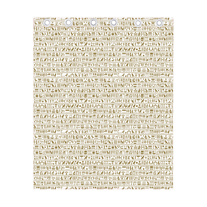 Egypt Hieroglyphs Pattern Print Curtain