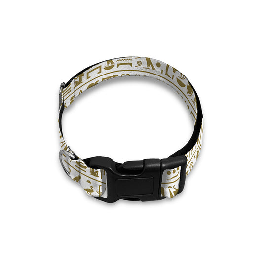 Egypt Hieroglyphs Pattern Print Dog Collar