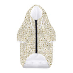 Egypt Hieroglyphs Pattern Print Dog Zip Up Hoodie