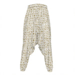 Egypt Hieroglyphs Pattern Print Hammer Pants
