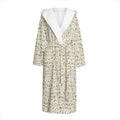 Egypt Hieroglyphs Pattern Print Hooded Bathrobe