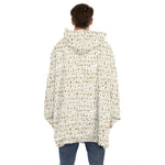 Egypt Hieroglyphs Pattern Print Hoodie Blanket