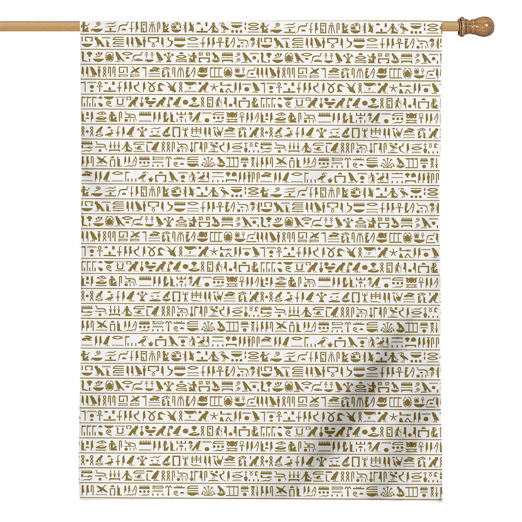 Egypt Hieroglyphs Pattern Print House Flag