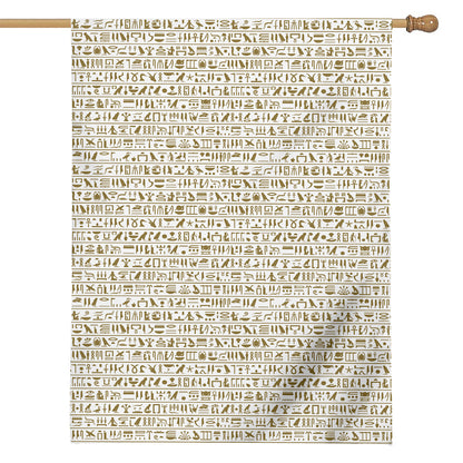 Egypt Hieroglyphs Pattern Print House Flag