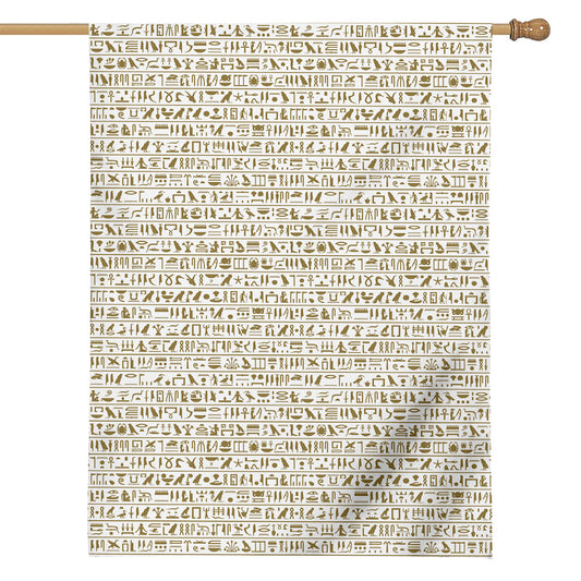 Egypt Hieroglyphs Pattern Print House Flag