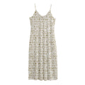 Egypt Hieroglyphs Pattern Print Jersey Midi Cami Dress
