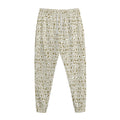 Egypt Hieroglyphs Pattern Print Jogger Pants