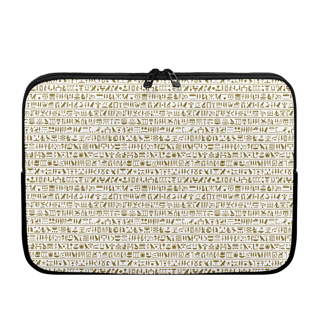 Egypt Hieroglyphs Pattern Print Laptop Sleeve