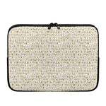 Egypt Hieroglyphs Pattern Print Laptop Sleeve