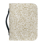 Egypt Hieroglyphs Pattern Print Leather Bible Cover