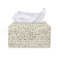 Egypt Hieroglyphs Pattern Print Leather Tissue Box Cover