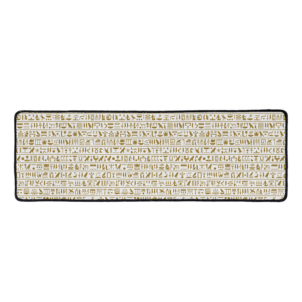 Egypt Hieroglyphs Pattern Print Long Kitchen Mat