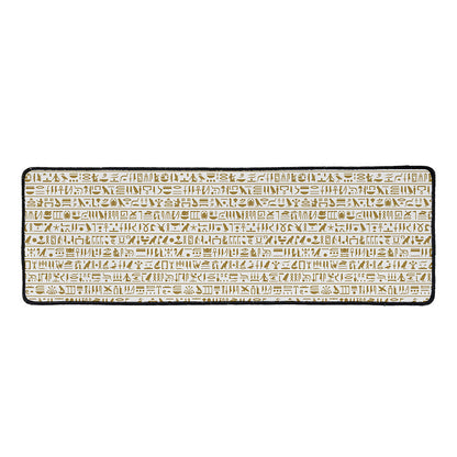 Egypt Hieroglyphs Pattern Print Long Kitchen Mat