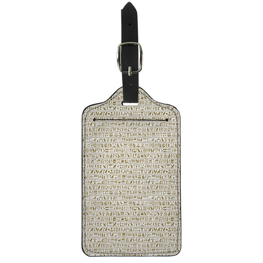 Egypt Hieroglyphs Pattern Print Luggage Tag