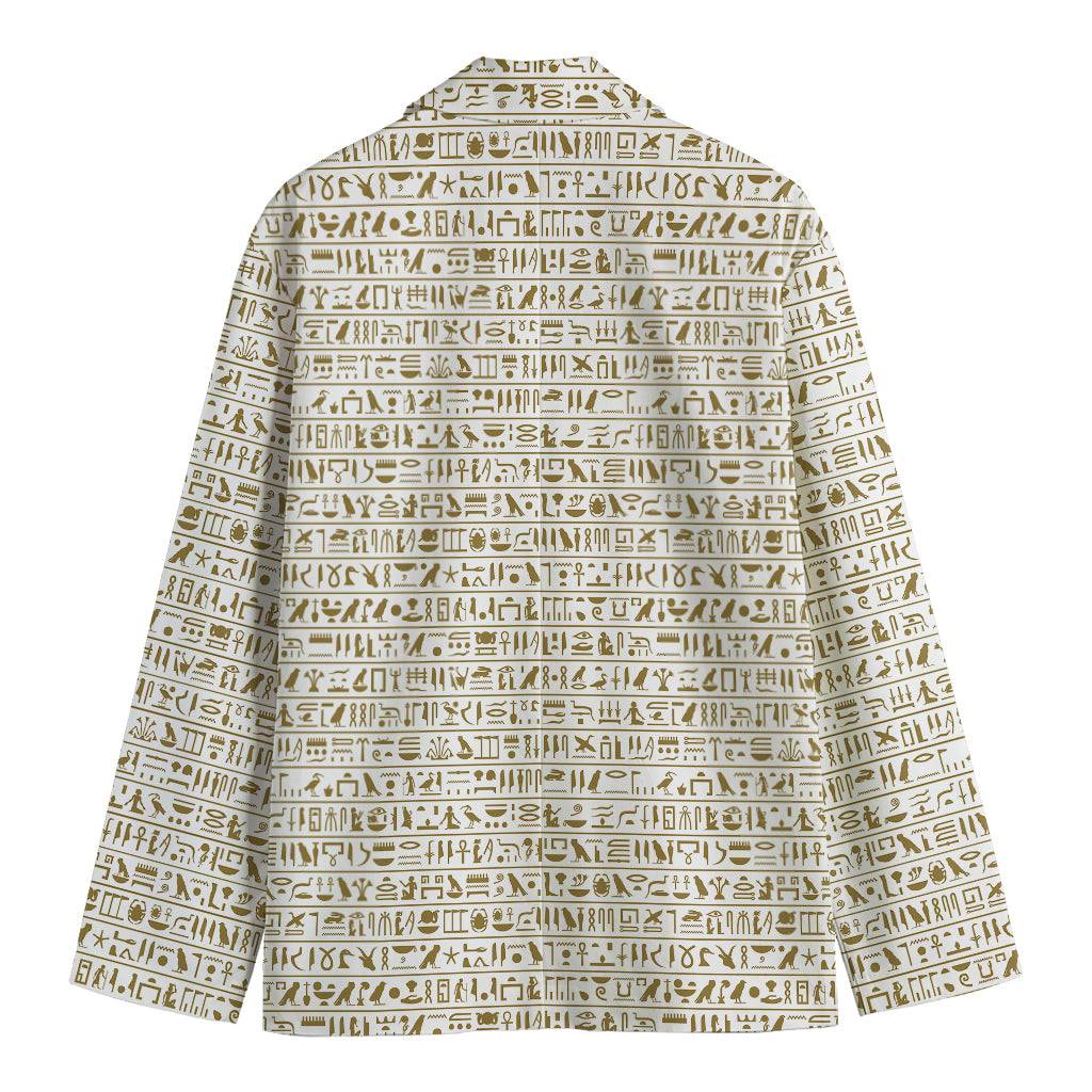 Egypt Hieroglyphs Pattern Print Men's Blazer