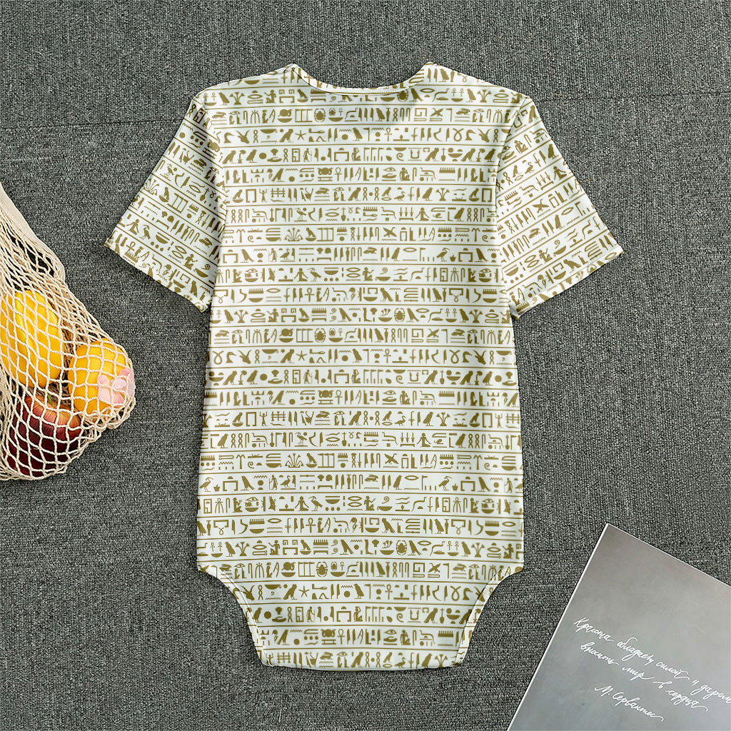 Egypt Hieroglyphs Pattern Print Men's Bodysuit