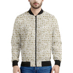 Egypt Hieroglyphs Pattern Print Men's Bomber Jacket