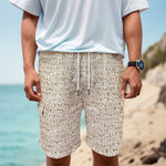 Egypt Hieroglyphs Pattern Print Men's Cargo Shorts