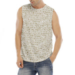 Egypt Hieroglyphs Pattern Print Men's Fitness Tank Top