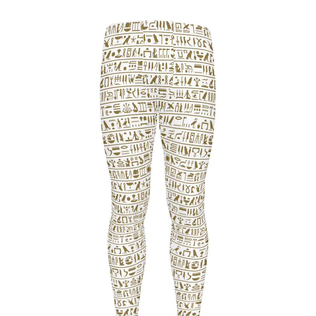 Egypt Hieroglyphs Pattern Print Men's leggings