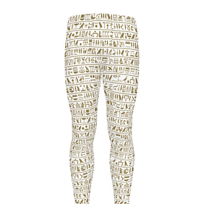 Egypt Hieroglyphs Pattern Print Men's leggings
