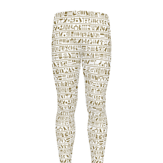 Egypt Hieroglyphs Pattern Print Men's leggings