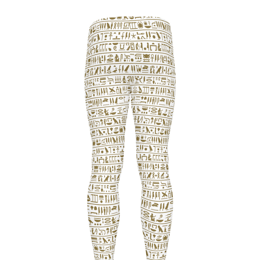 Egypt Hieroglyphs Pattern Print Men's leggings
