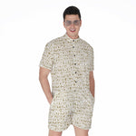 Egypt Hieroglyphs Pattern Print Men's Rompers
