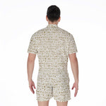 Egypt Hieroglyphs Pattern Print Men's Rompers