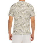 Egypt Hieroglyphs Pattern Print Men's Short Sleeve Rash Guard