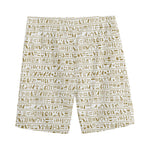 Egypt Hieroglyphs Pattern Print Men's Sports Shorts